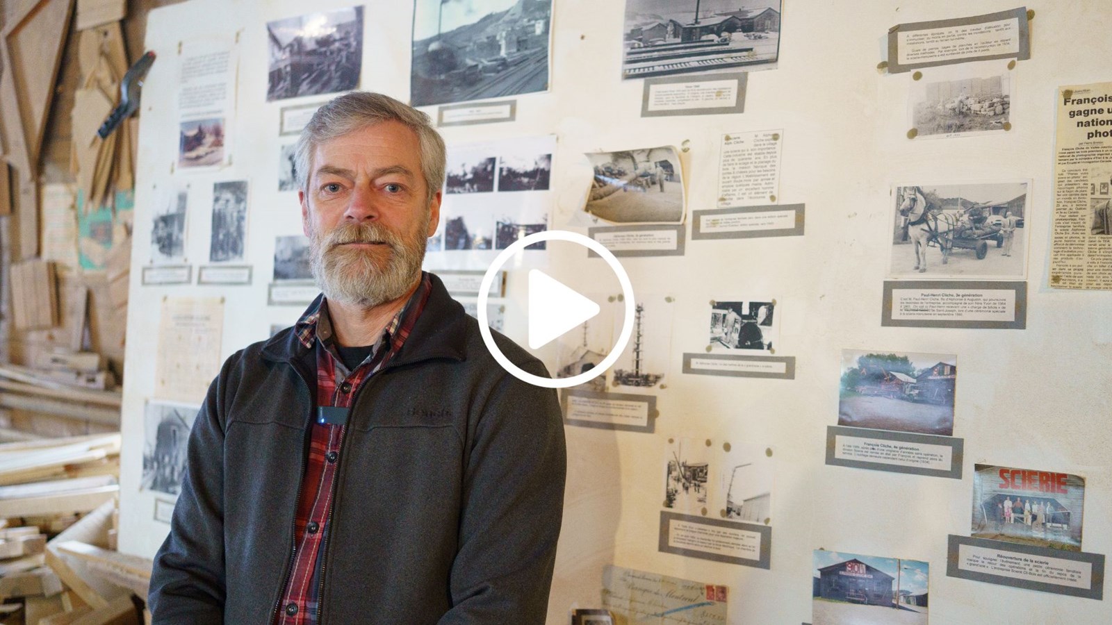 Un siècle d’histoire raconté par François Cliche, gardien du Moulin Cliche