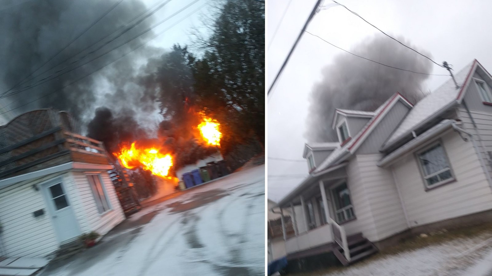 Feu de cabanon à Saint-Georges