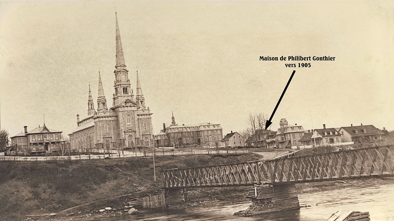 La maison Gonthier dans l'ouest il y a plus d'un siècle
