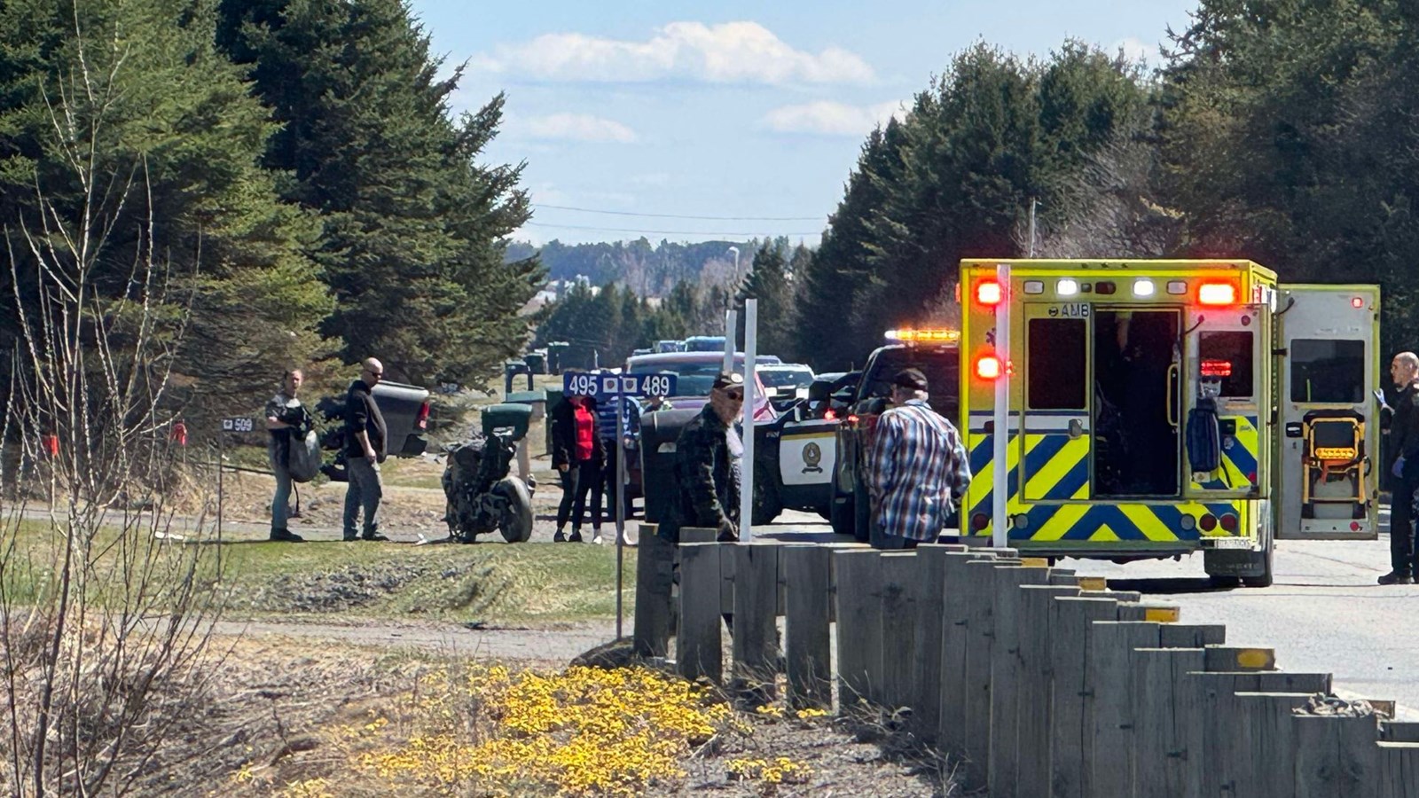 Accident sur la 173 : un motocycliste transporté à l'hôpital