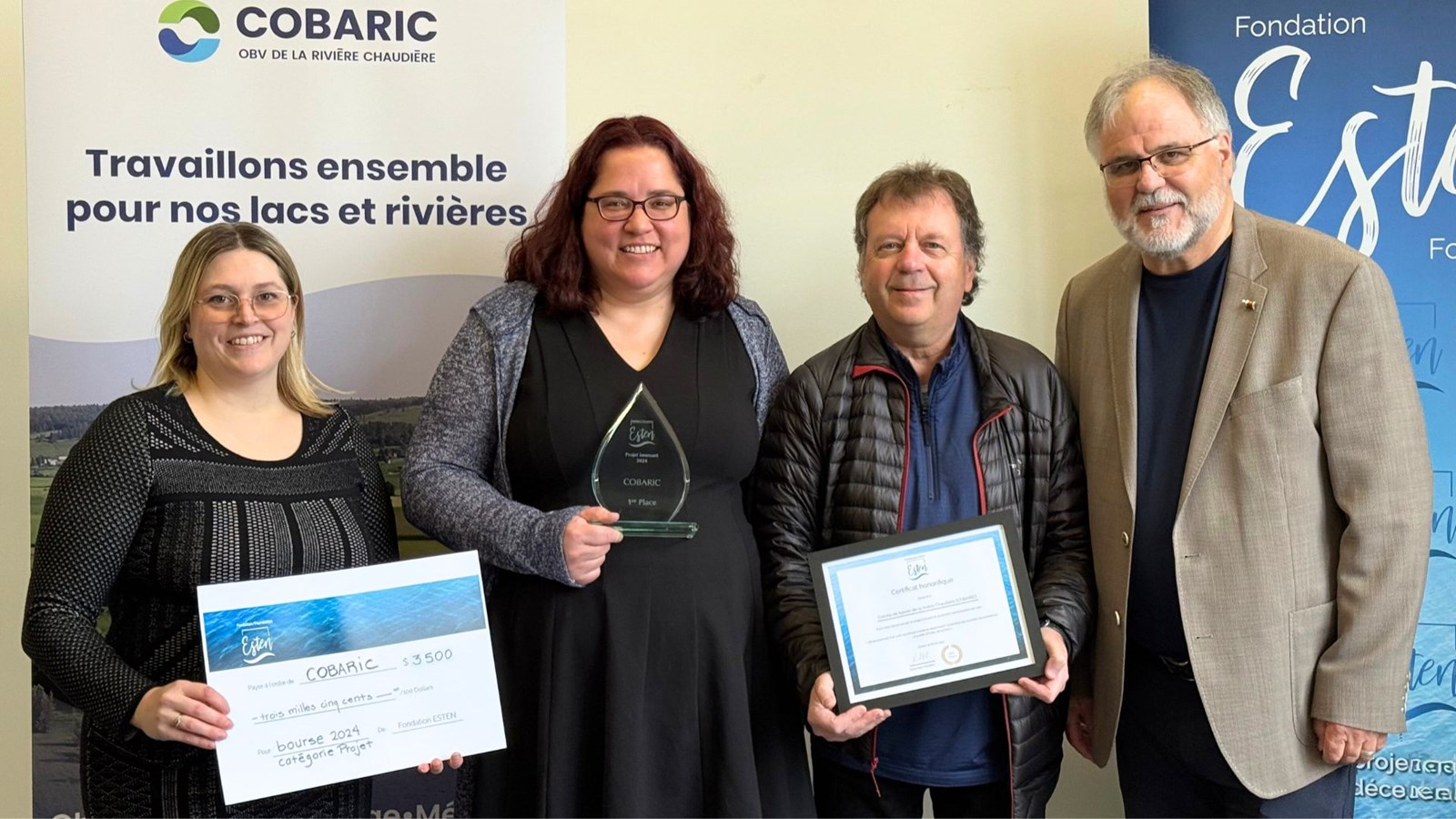 Protection de l'eau: une prix de reconnaissance au COBARIC