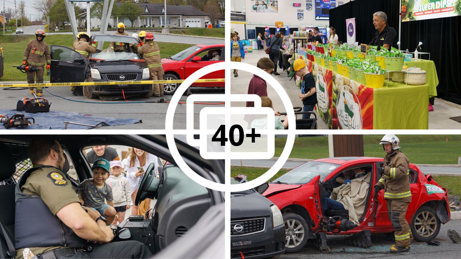 Démonstration des pompiers réussie à l'Expo St-Prosper