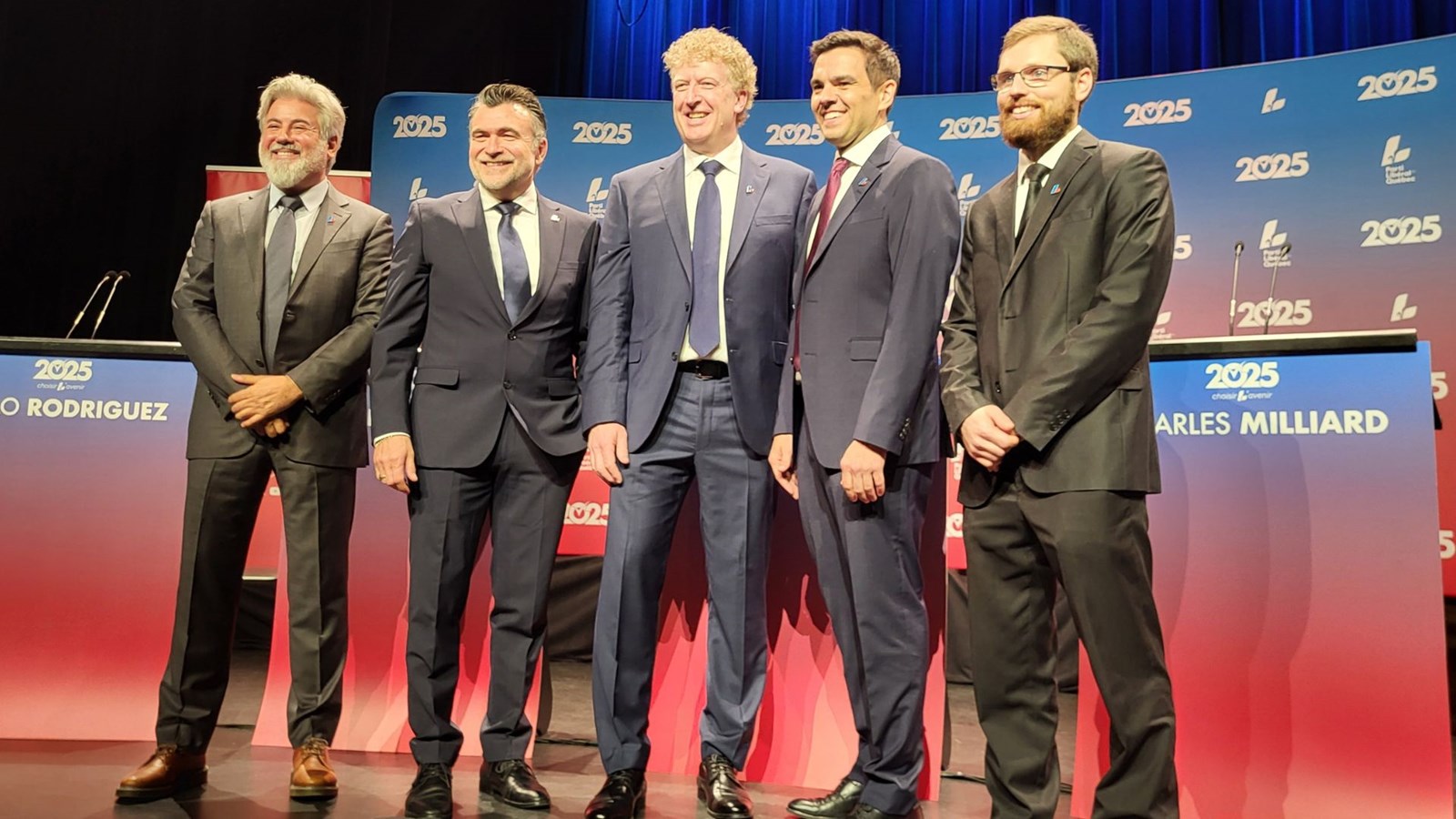 Mario Roy confronte les quatre autres candidats à la chefferie du PLQ