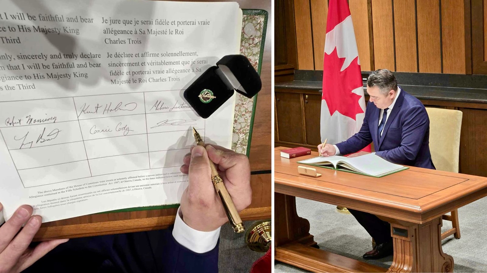 Jason Groleau officiellement assermenté comme député de Beauce