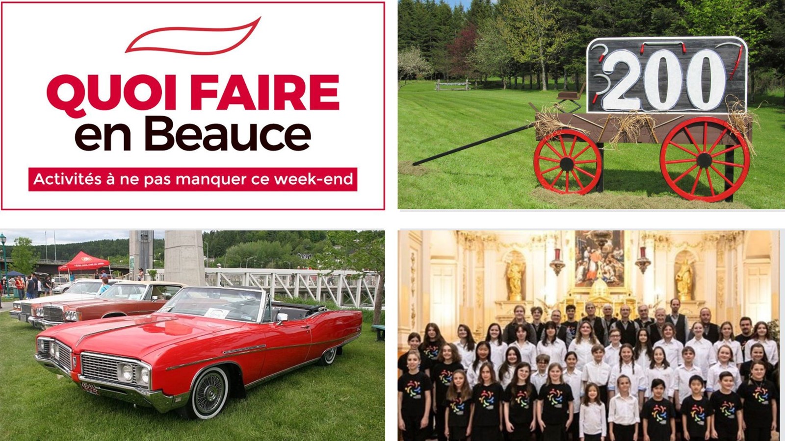 Quoi faire en Beauce du 30 mai au 1 juin?