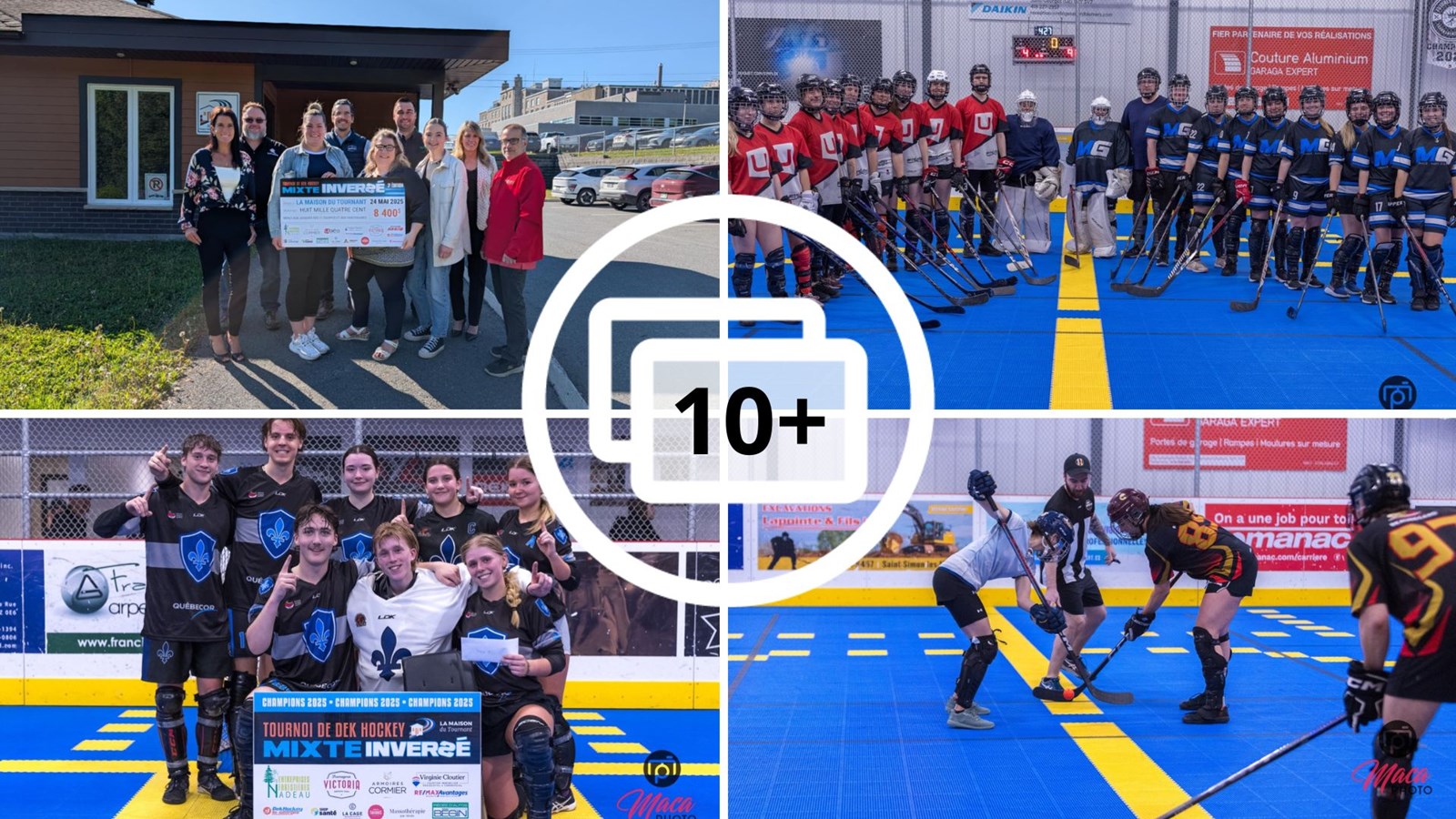 Le 3e tournoi de Dek Hockey Mixte Inversé remet 8 400$ à la Maison du Tournant