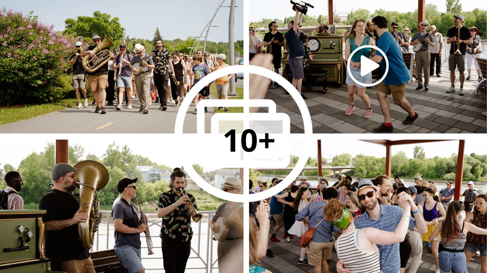 Une parade entraînante au festival Down by the Riverside