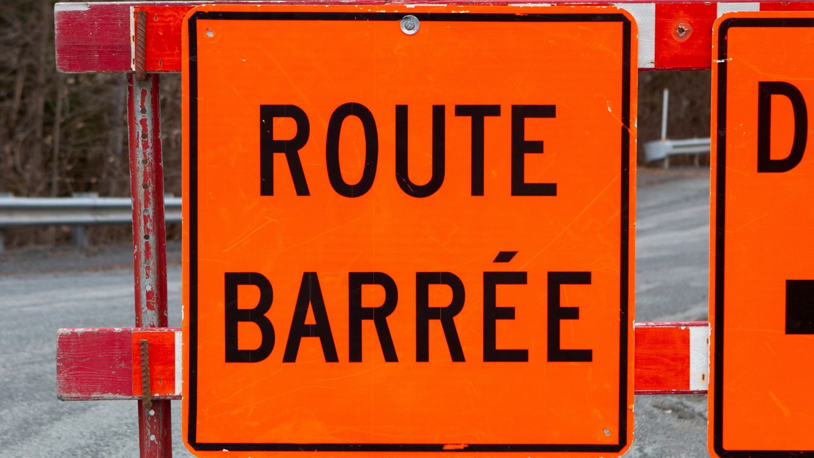 Route fermée à Saint-Martin