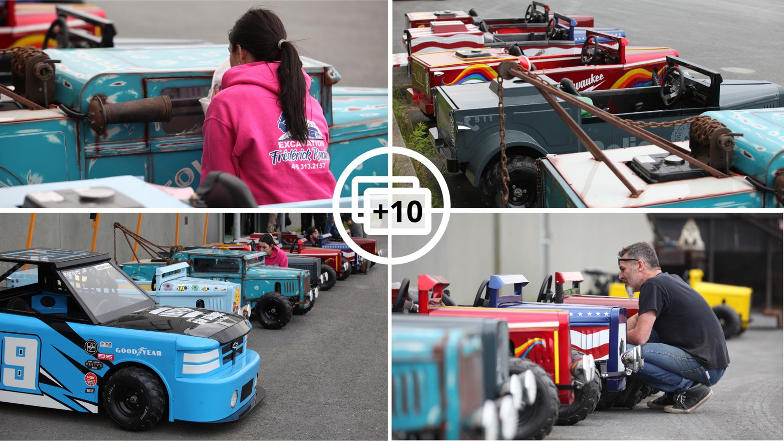 Des élèves en carrosserie du CIMIC testent leur buggy dans une course amicale