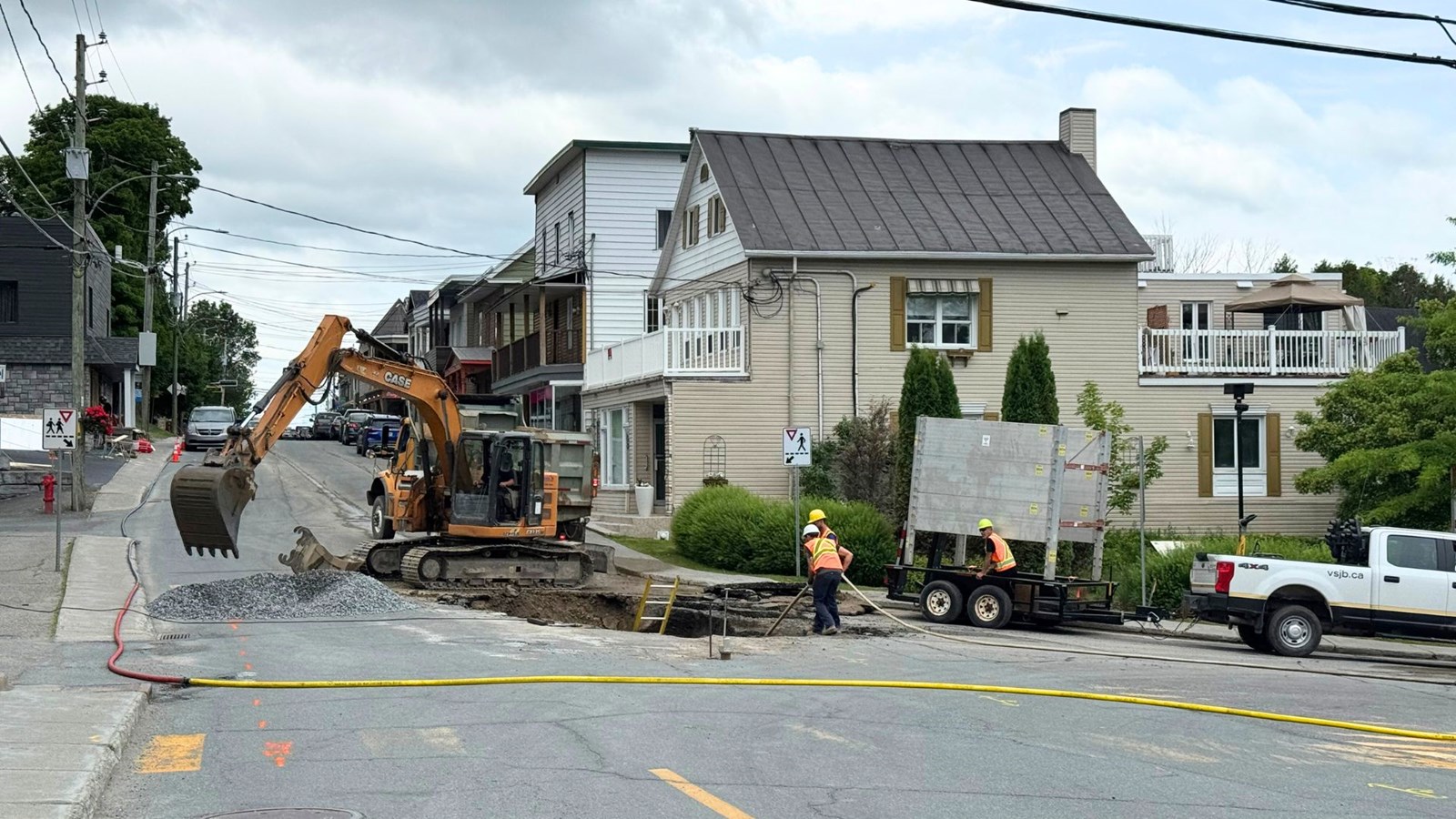 Fuite d'aqueduc à Saint-Joseph-de-Beauce