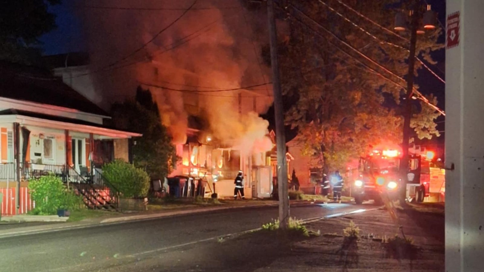 Une résidence touchée par un incendie à Sainte-Hénédine