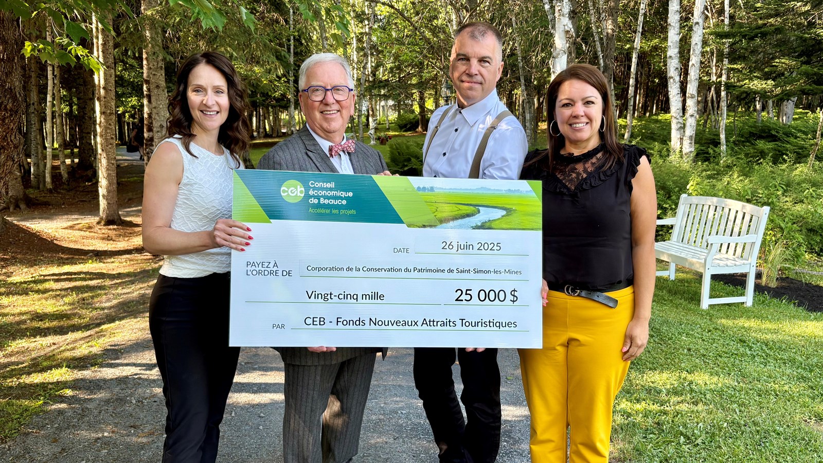 Le projet Cumberland Expériences remporte une bourse de 25 000 $