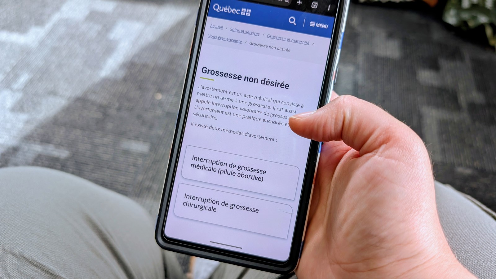 Un nouveau guichet pour faciliter l'accès à l'avortement