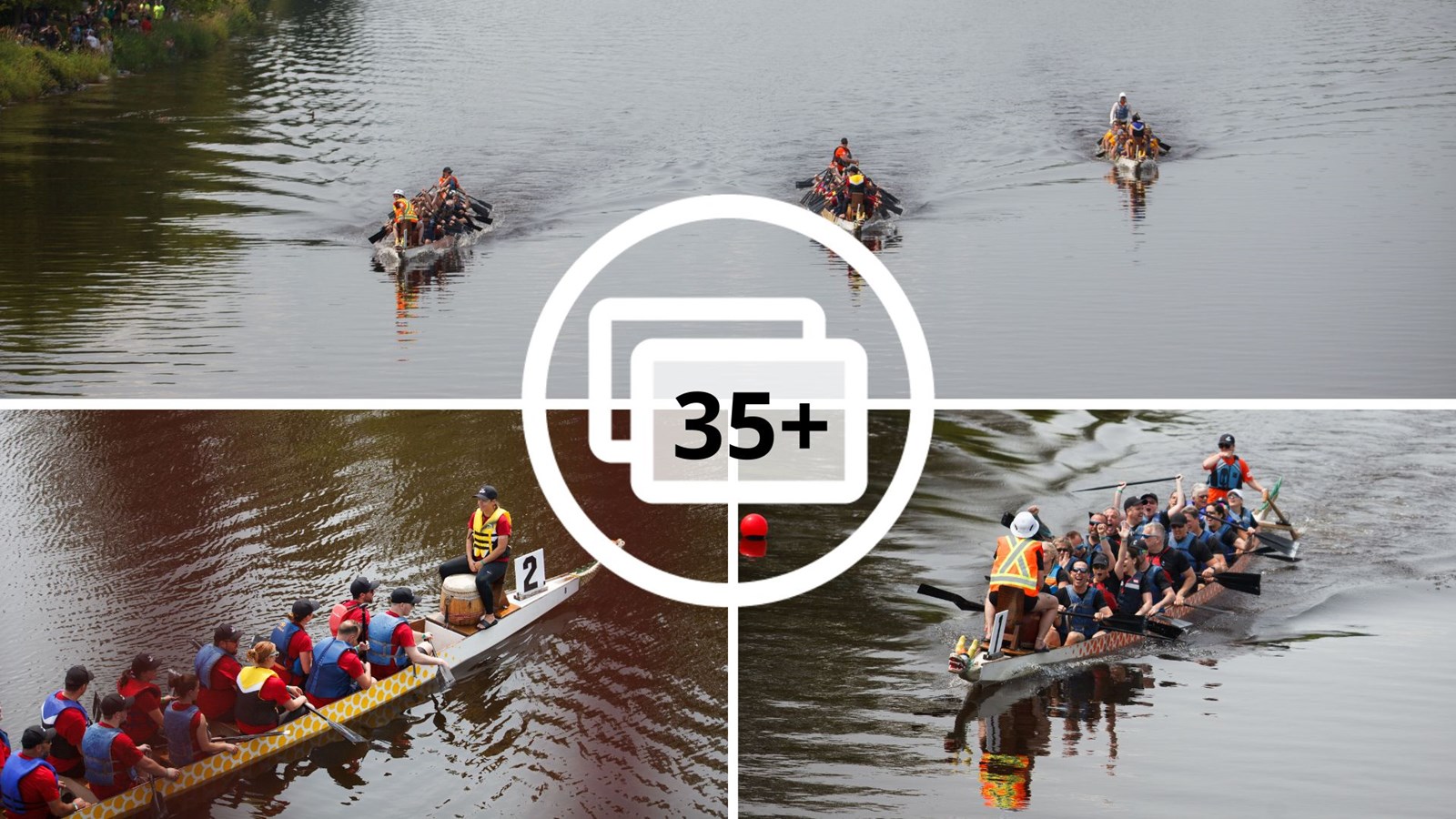 La course de bateaux-dragons a réuni 483 rameurs