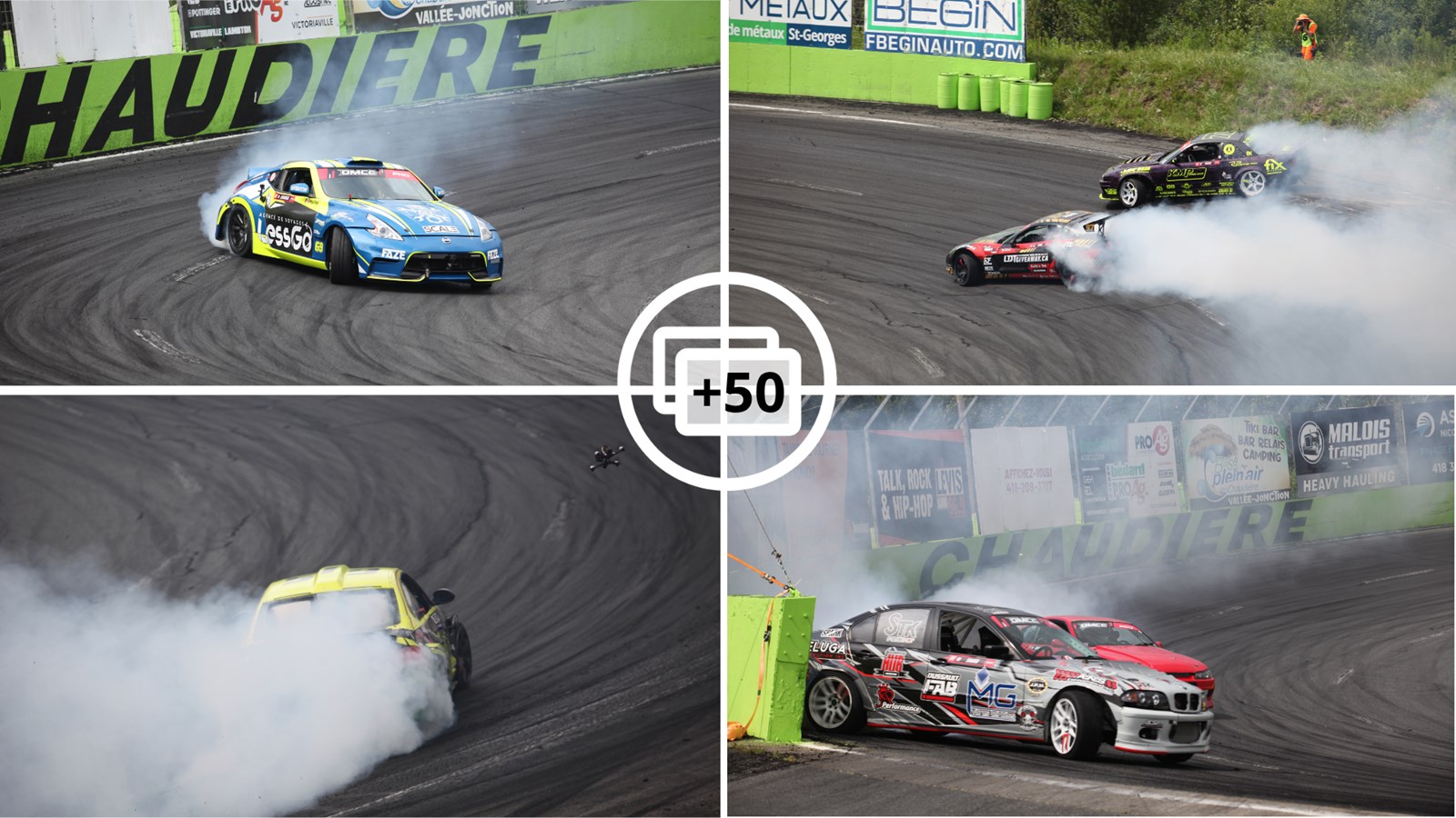 Le championnat de drift attire les foules à Vallée-Jonction