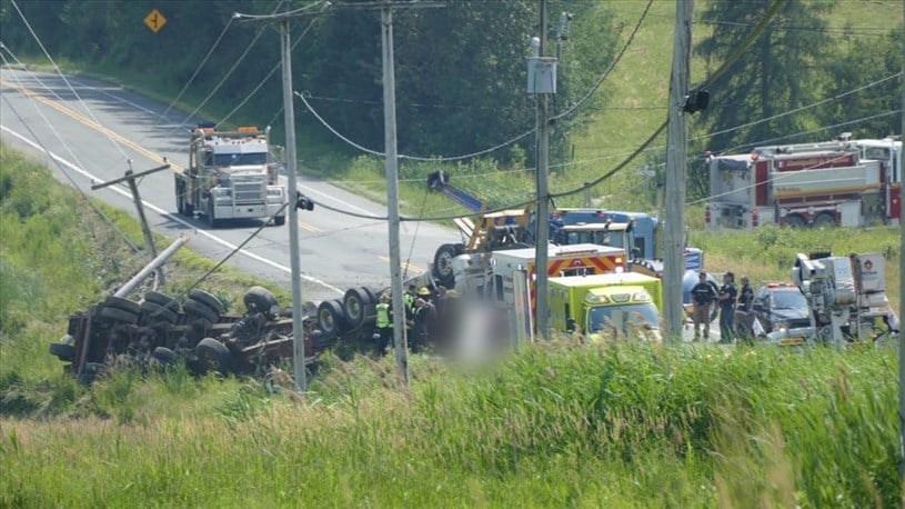 Accident mortel à Saint-Éphrem : l'identité du camionneur est connue