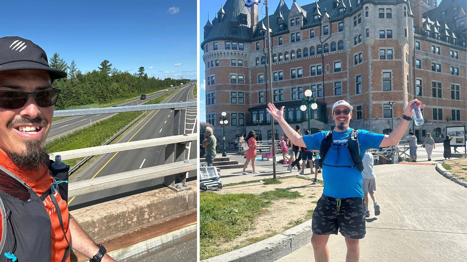 Nicolas Poulin relie Saint-René au Château Frontenac à la course