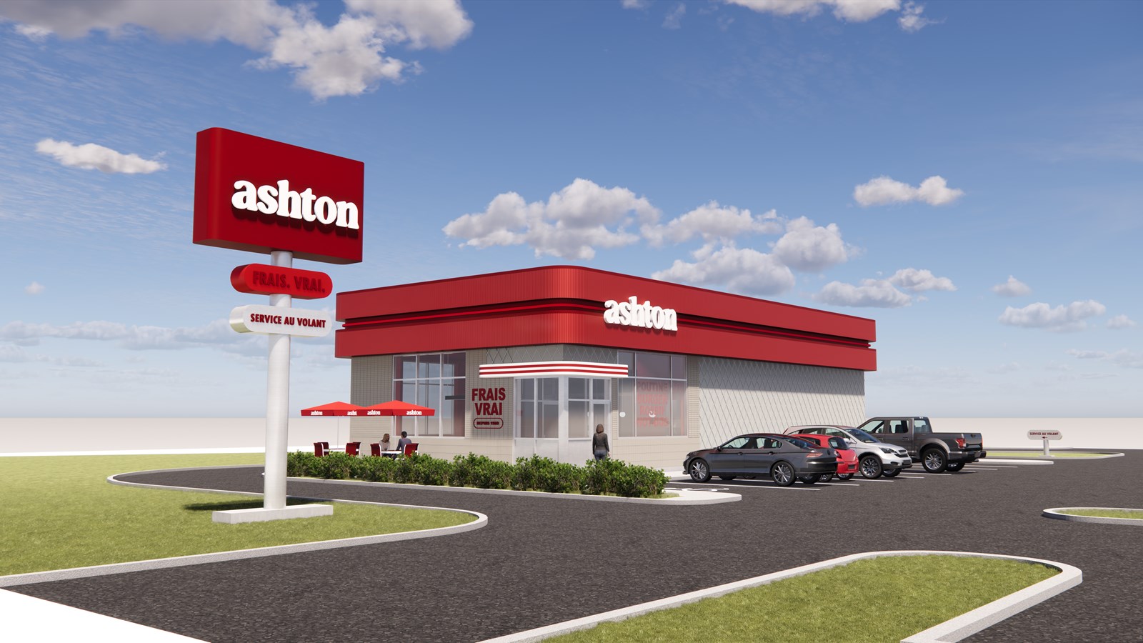 Ashton s'installe dans le sud de la ville de Saint-Georges