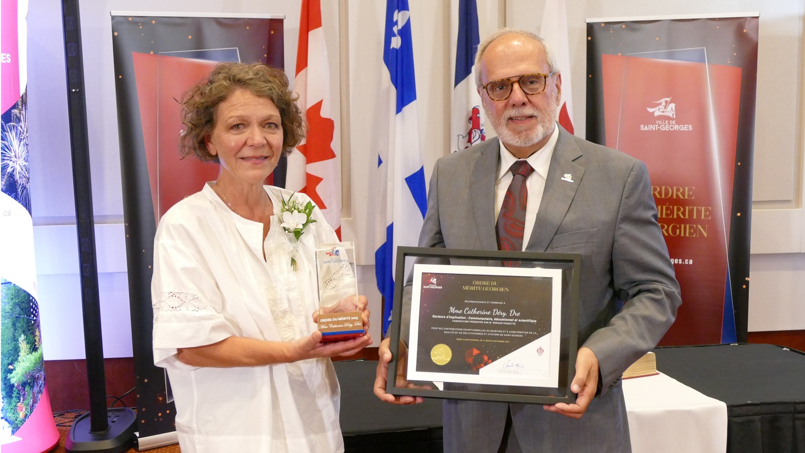 Ordre du Mérite georgien: portrait du Dre Catherine Déry