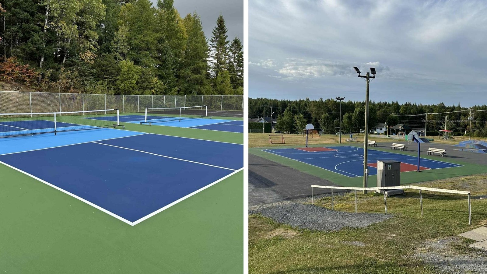 De nouveaux terrains de pickleball et de basketball à Saint-Prosper