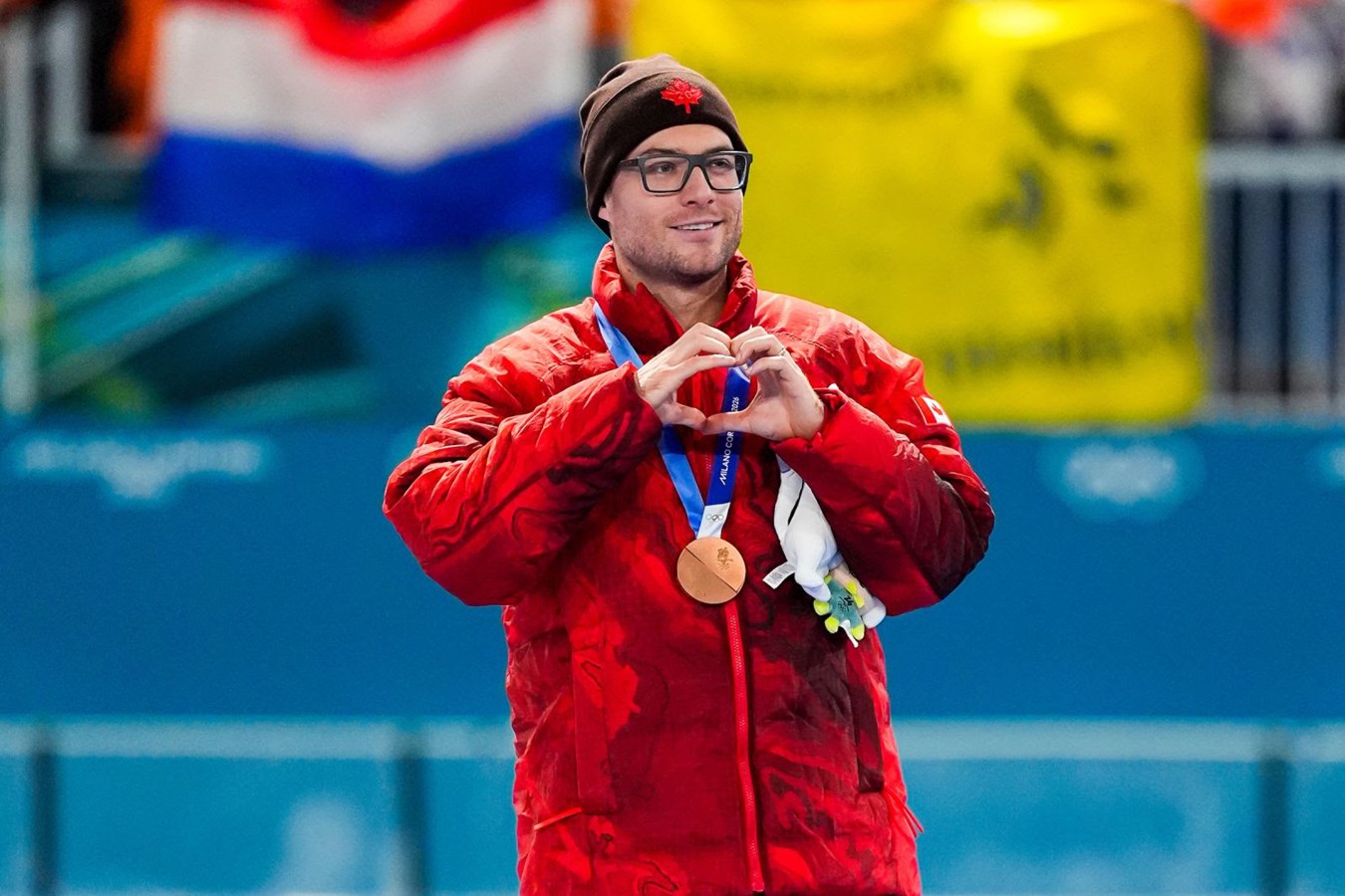 Laurent Dubreuil remporte la médaille de bronze au 500 m