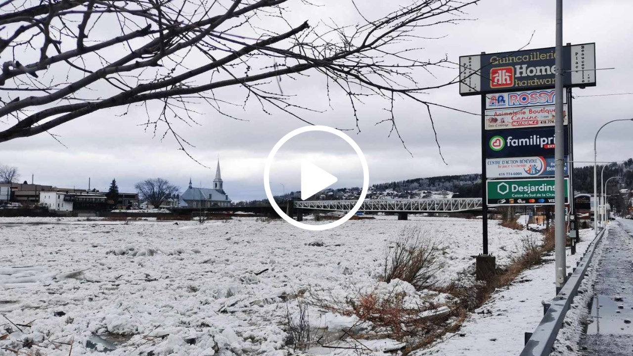 La rivière Chaudière sous surveillance après l'arrivée des glaces à Beauceville