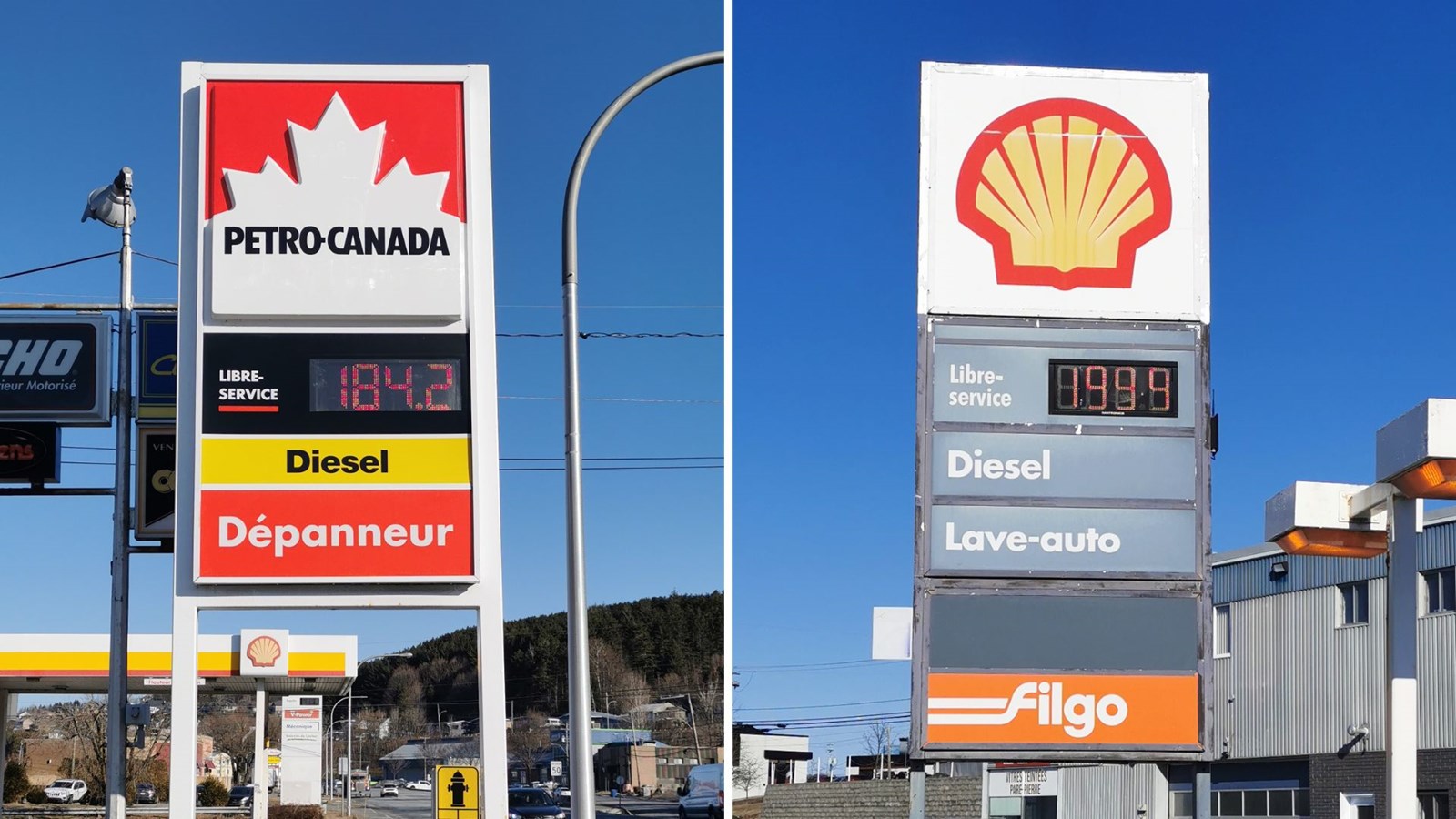 Prix de l’essence:  plus de 15 sous de différence entre Beauceville et Saint-Georges