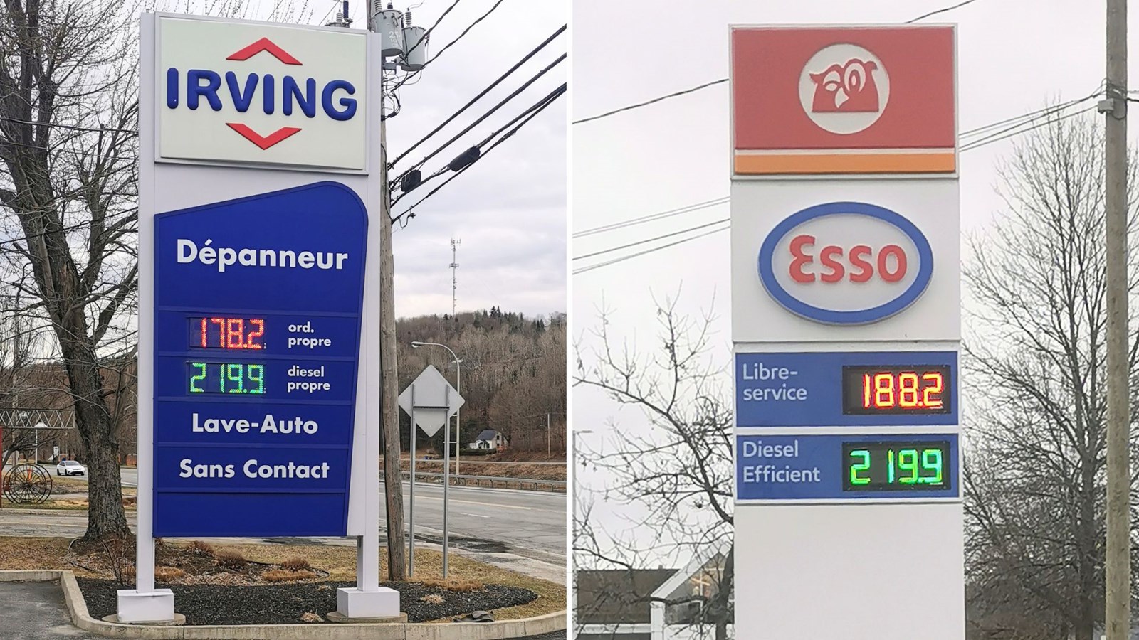 Prix de l’essence: l'écart se maintient entre les détaillants de la région