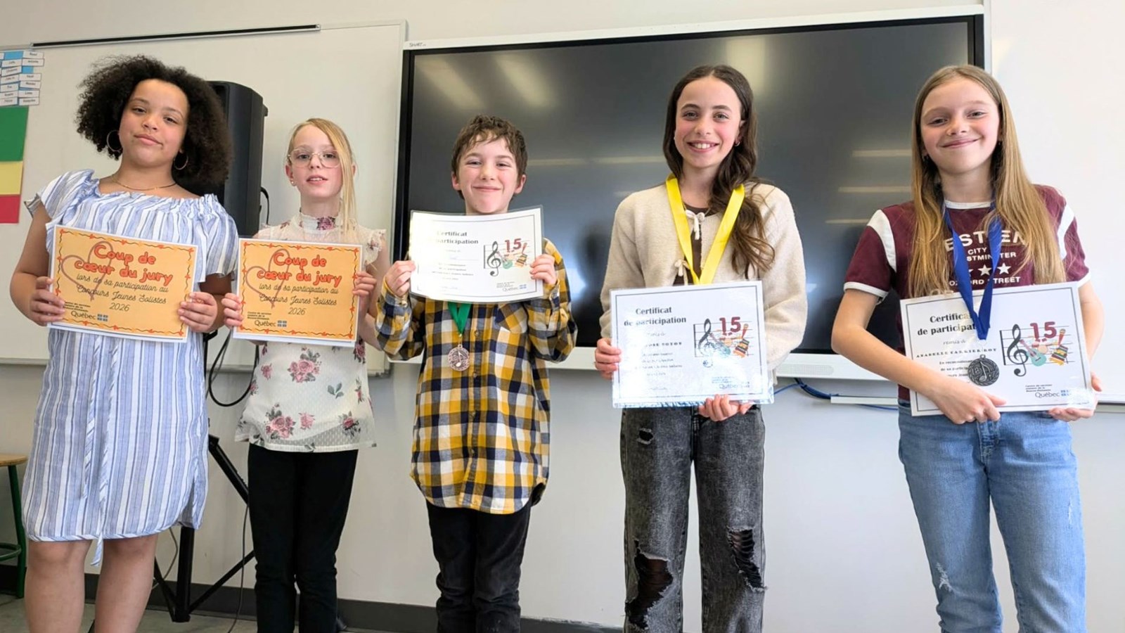 Le 15e Concours jeunes solistes fait 290 élèves gagnants