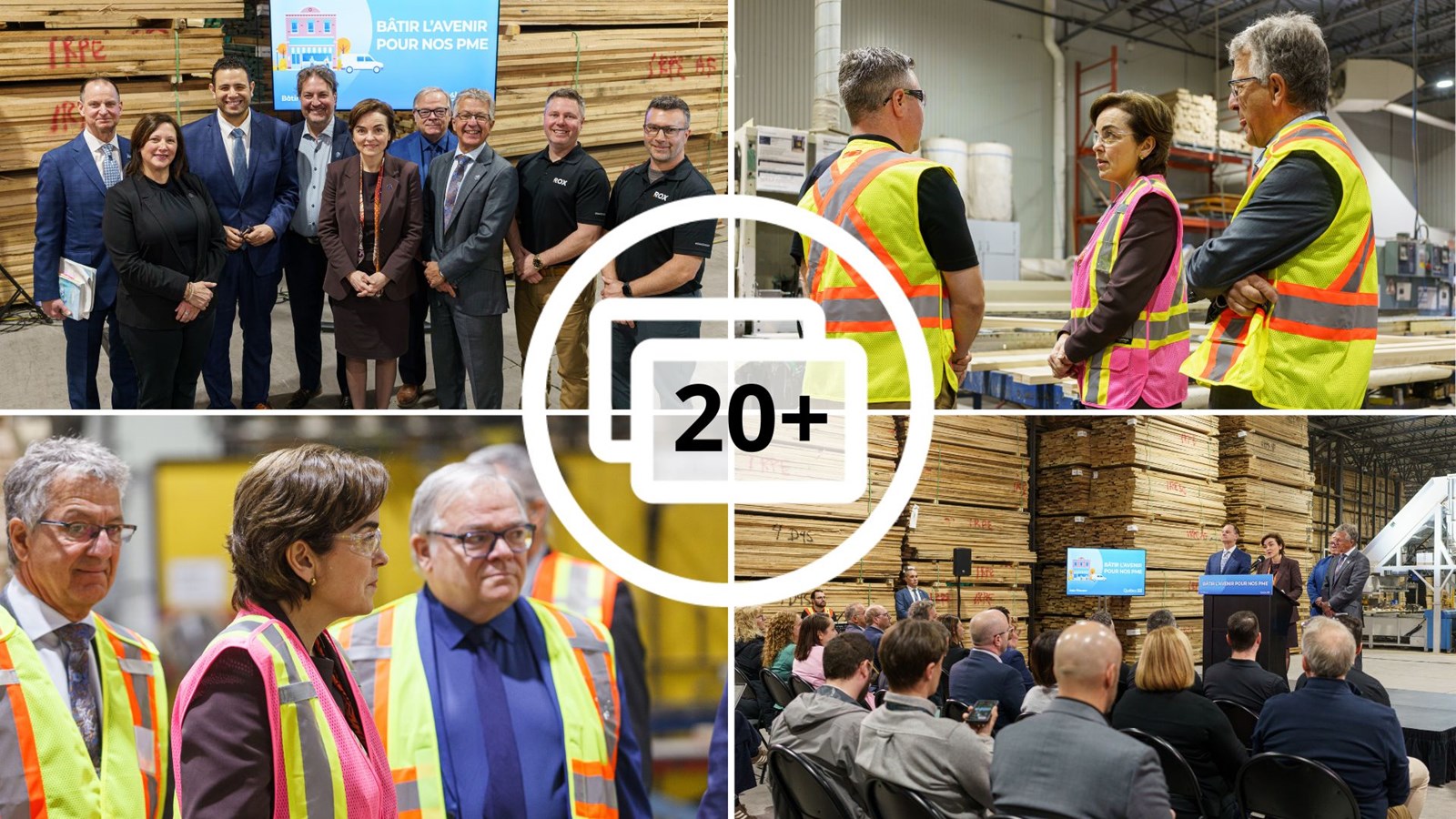 Christine Fréchette en Beauce pour annoncer un allègement d'impôt pour les PME