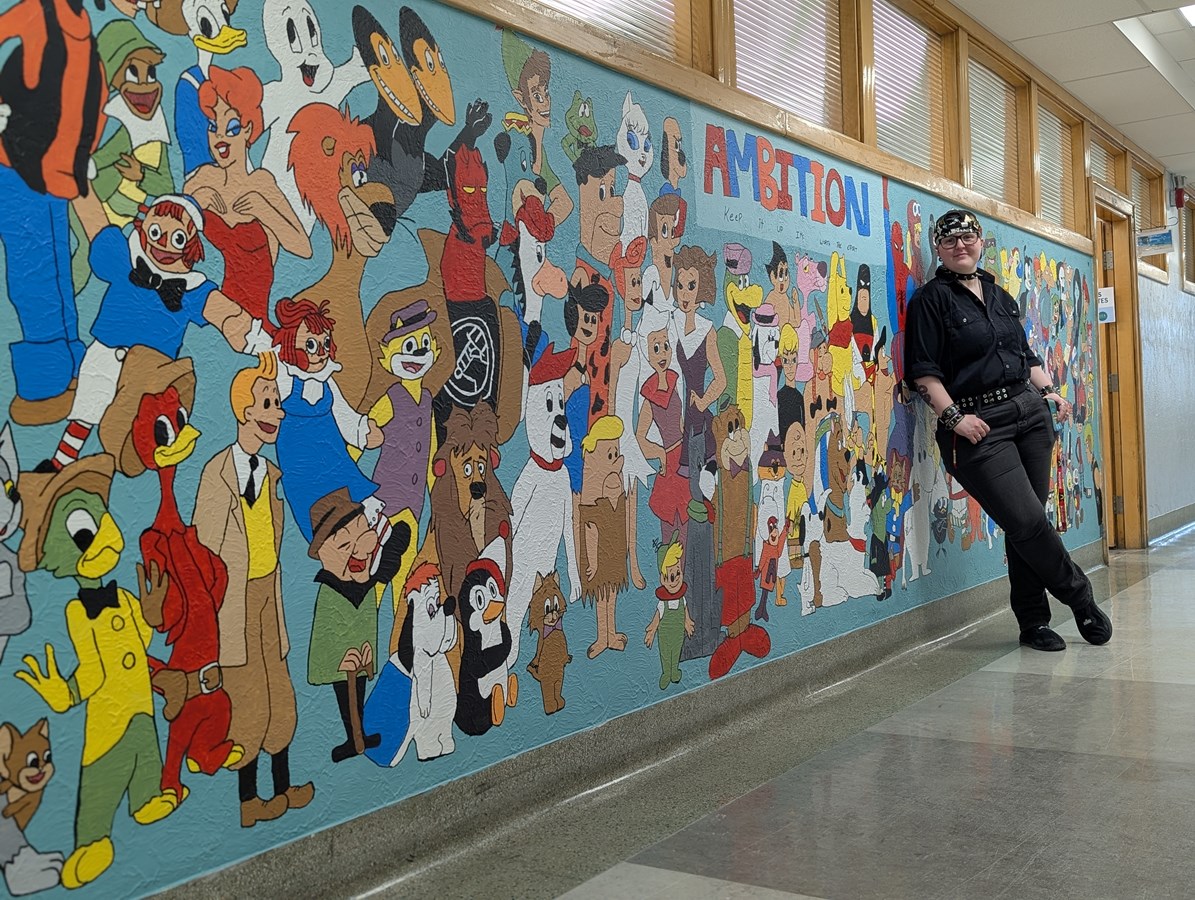 Une murale comme projet de persévérance scolaire 