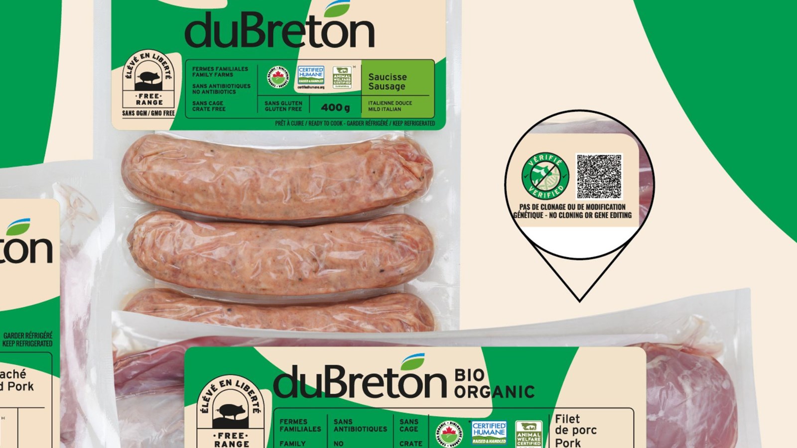 Le producteur duBreton introduit son emballage «sans clonage ni modification génétique»