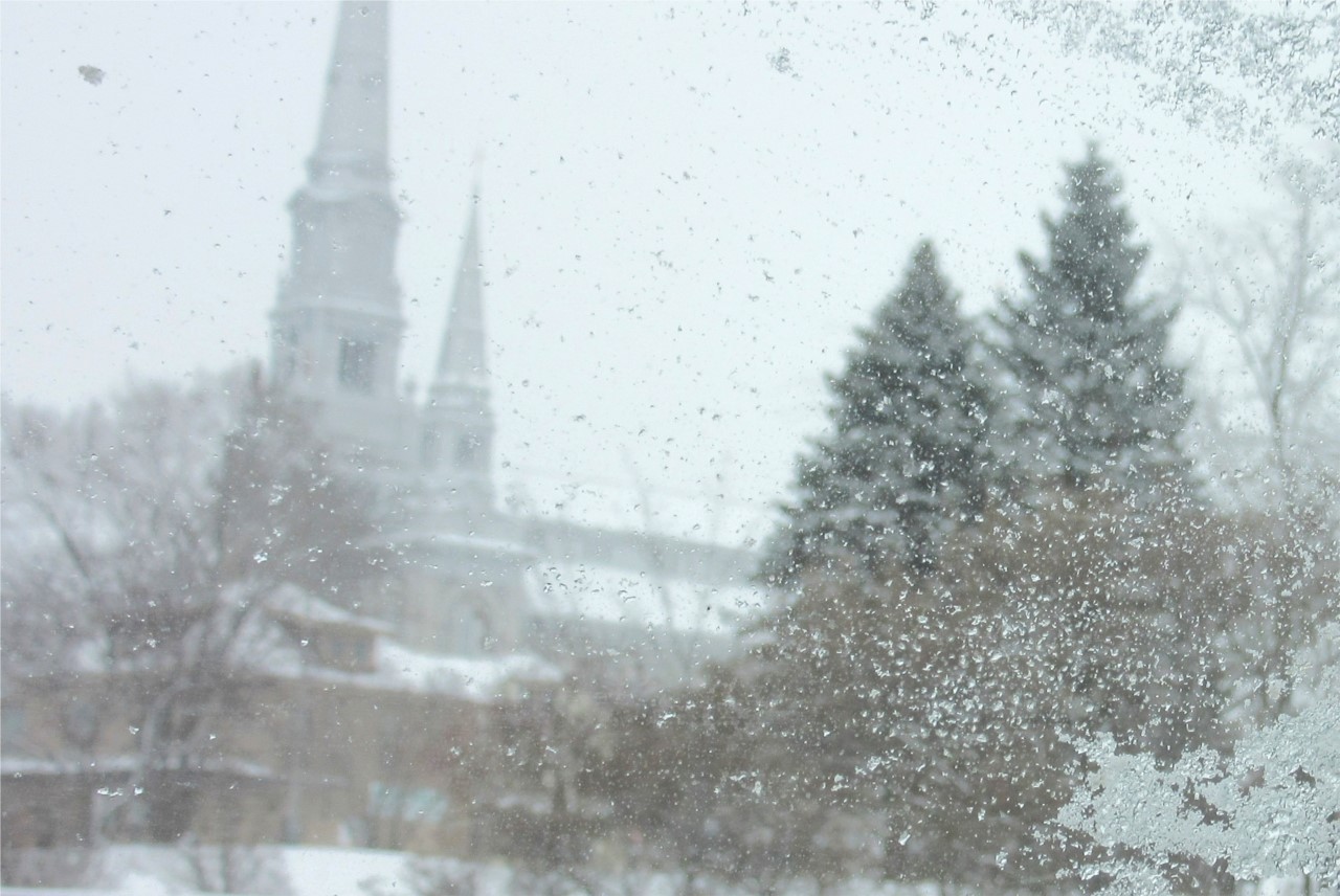 Le pont de St-Georges en hiver
