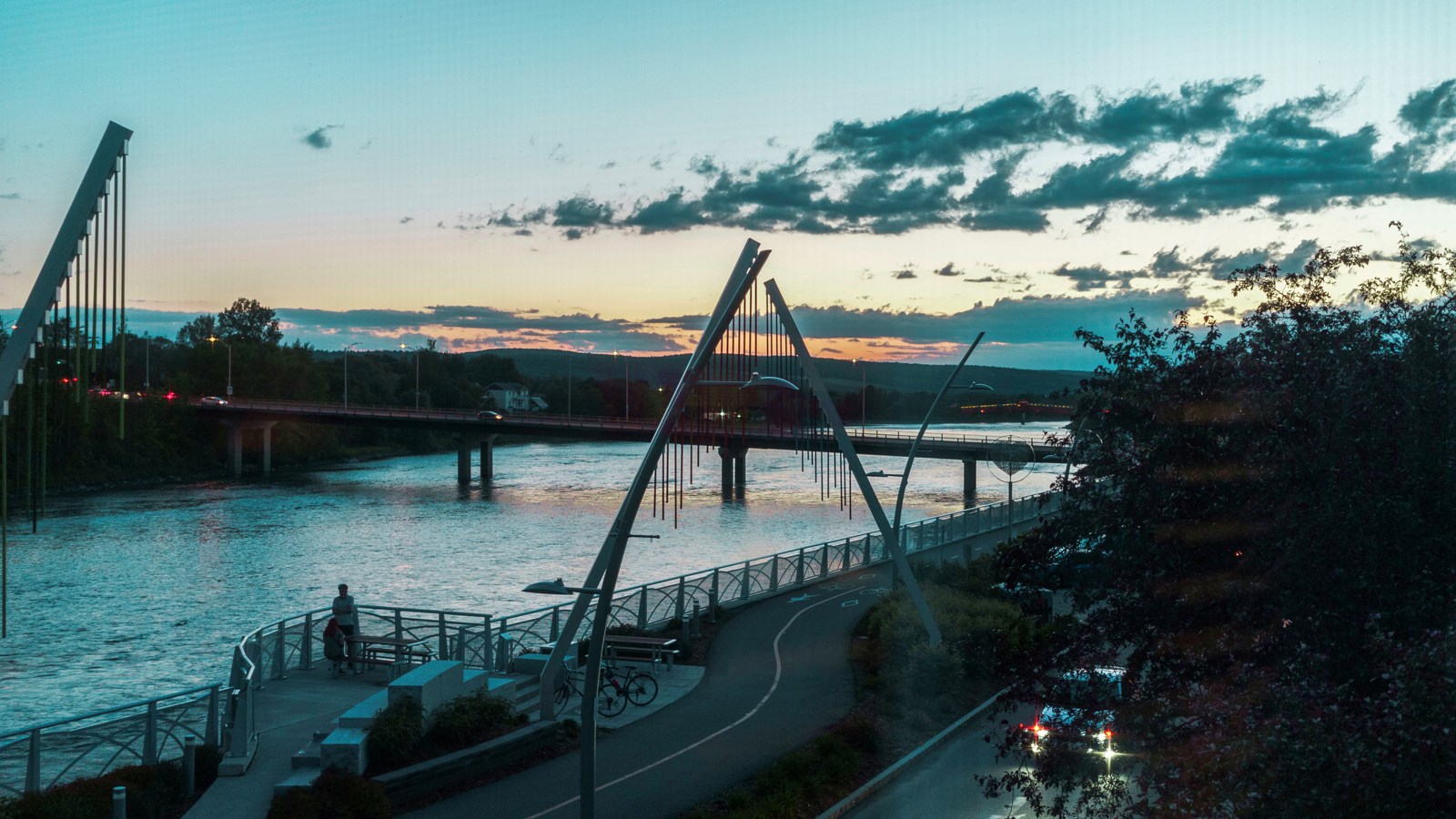 la vue sur la rivière