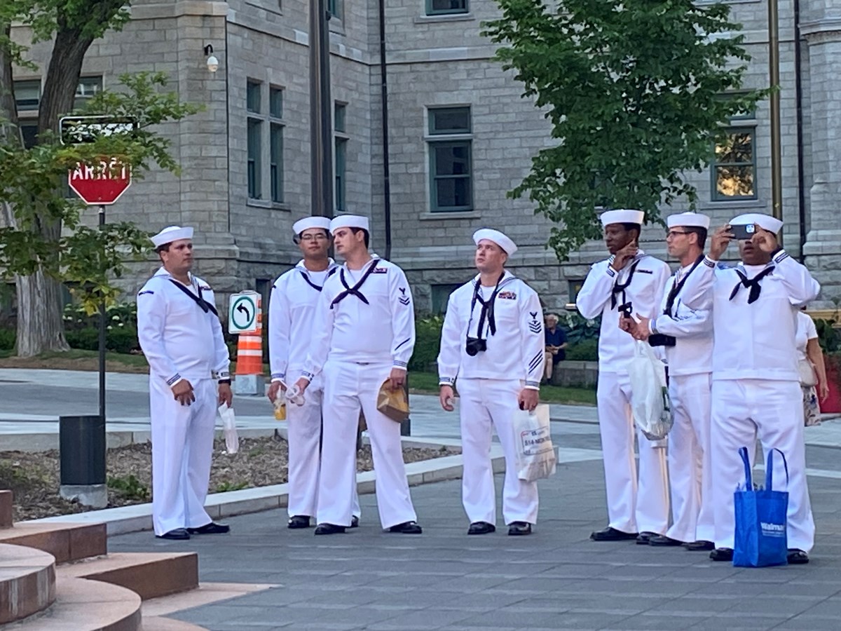 Matelots en vacances â Québec